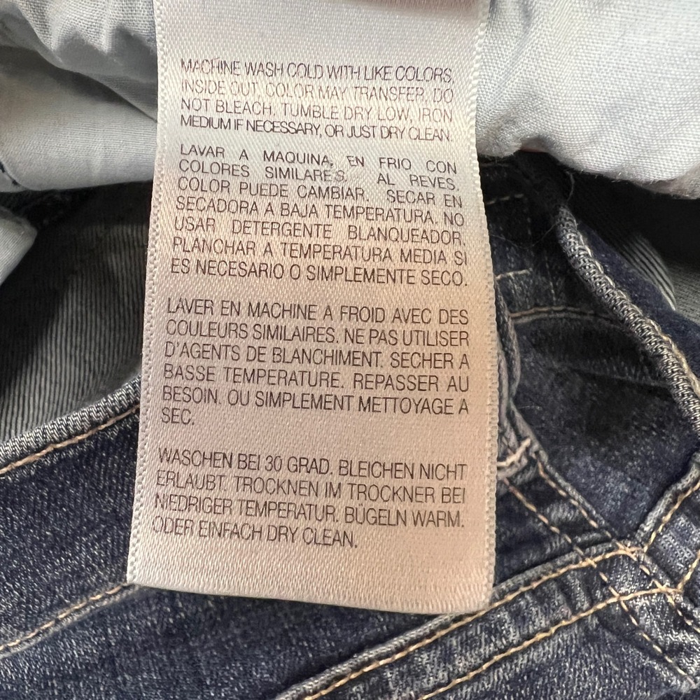 Mother The Mid Rise Dazzler Ankle Jeans On The Edge Dark Blue 1696-104 Size 26 - Picture 10 of 13